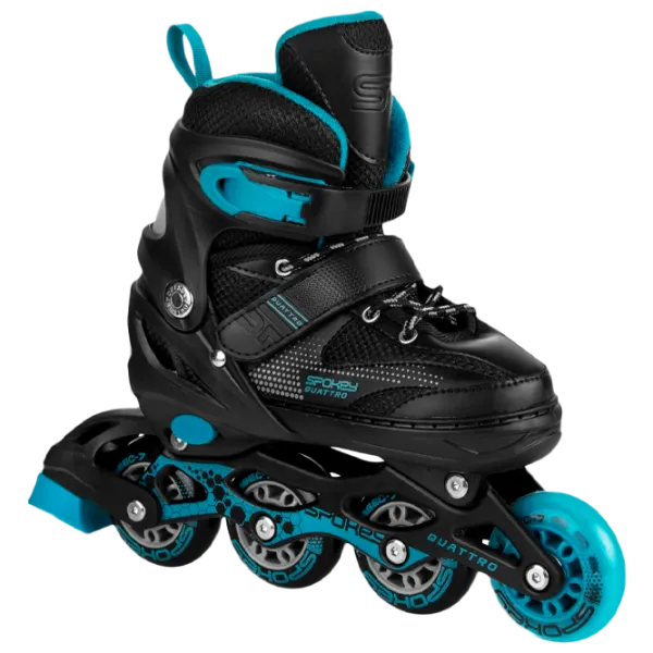 Ролики Spokey Quattro 4in1 (929196) для мальчиков/ для детей/ Черный photo 1 Ролики Spokey Quattro 4in1 (929196) для мальчиков/ для детей/ Черный photo 1