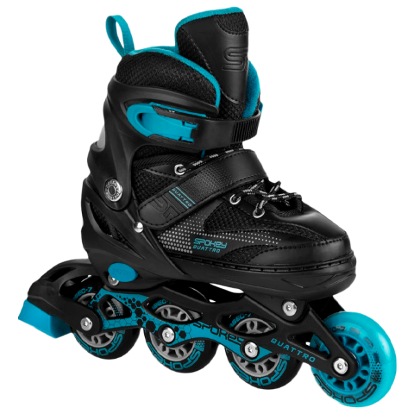 Ролики Spokey Quattro 4in1 (929196) для мальчиков/ для детей/ Черный photo 1 Ролики Spokey Quattro 4in1 (929196) для мальчиков/ для детей/ Черный photo 1