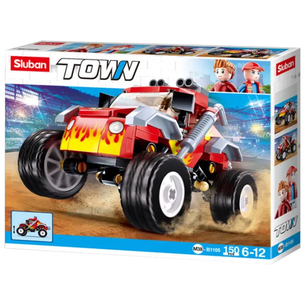 Constructor pentru copii Sluban SUV Mașină/ Red photo 1