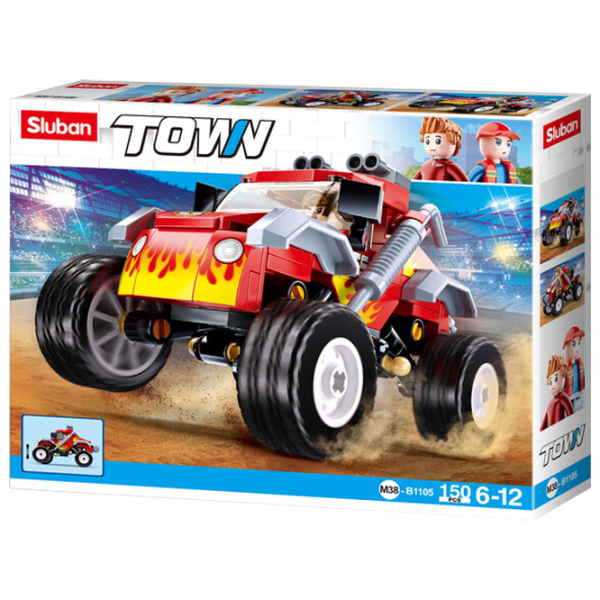 Constructor pentru copii Sluban SUV Mașină/ Red photo 1