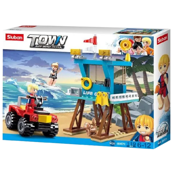 Конструктор Sluban Beach Rescue Tower Пляж/ Разноцветный photo 1
