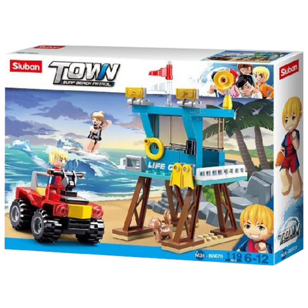 Конструктор Sluban Beach Rescue Tower Пляж/ Разноцветный photo 1