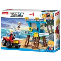 Конструктор Sluban Beach Rescue Tower Пляж/ Разноцветный
