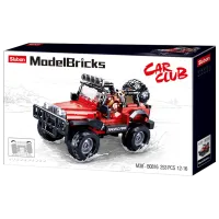 Детский конструктор Sluban Jeep Автомобиль/ Красный