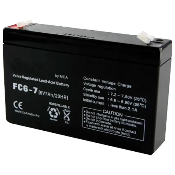 Acumulator pentru UPS Ultra Power FC6-7 6 V 7 Ah Black photo 1
