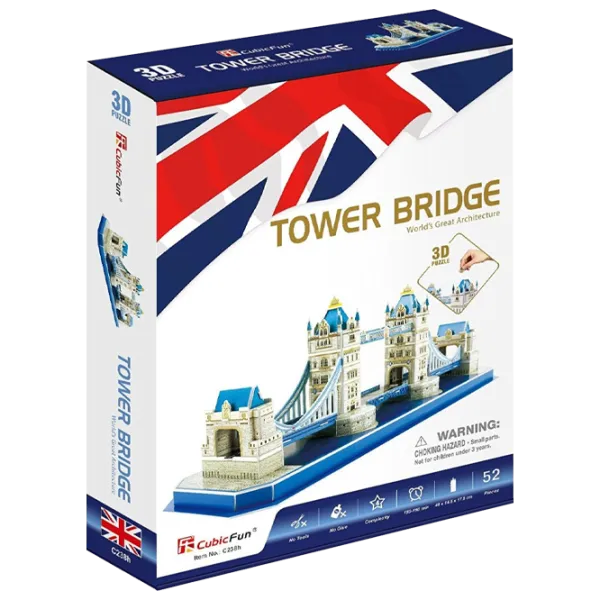 Пазл 3D CubicFun Tower Bridge 8+/ Количество деталей: 52 photo 1
