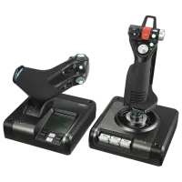 Джойстик Logitech G X52 HOTAS Проводная/ buttons/ Черный