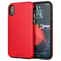 Чехол для смартфона Apple iPhone X/ XS CRAVE/ Back/ TPU/ Черный Красный