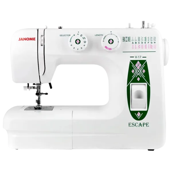 Mașină de cusut Janome Escape V-17 Electromecanică/ White photo 1