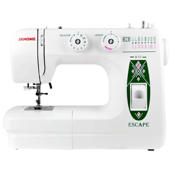 Mașină de cusut Janome Escape V-17 Electromecanică/ White photo 1