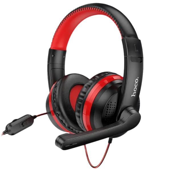 Наушники Hoco W103 Magic Tour Черный Красный Проводная/ Игровой photo 1