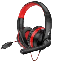 Căști Hoco W103 Magic Tour Black Red Cu fir/ Gaming