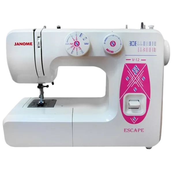 Mașină de cusut Janome Escape V-12 Electromecanică/ White photo 1
