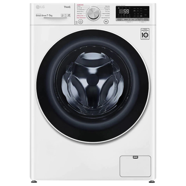 Mașină de spălat cu uscător LG F2DV5S7S0E 7 kg / 1200 rpm / White photo 1