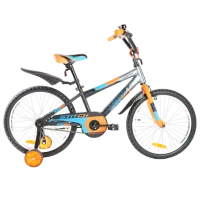 Bicicletă Azimut Stitch 20" 20" Oțel/ Orange Blue