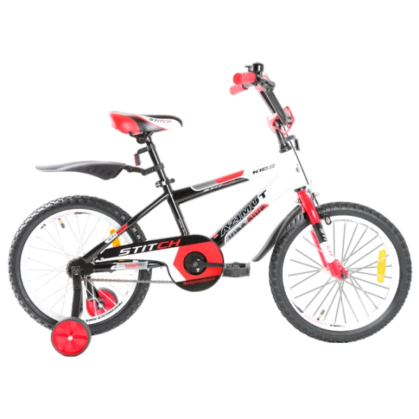 Bicicletă Azimut Stitch 18" 18" Oțel/ Red White photo 1 Bicicletă Azimut Stitch 18" 18" Oțel/ Red White photo 1