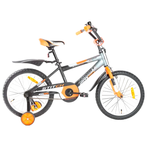 Bicicletă Azimut Stitch 18" 18" Oțel/ Orange Black photo 1 Bicicletă Azimut Stitch 18" 18" Oțel/ Orange Black photo 1