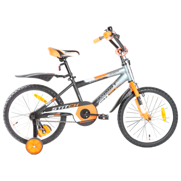 Bicicletă Azimut Stitch 18" 18" Oțel/ Orange Black photo 1 Bicicletă Azimut Stitch 18" 18" Oțel/ Orange Black photo 1