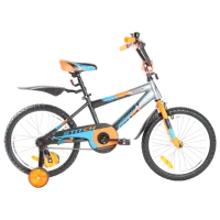 Bicicletă Azimut Stitch 18" 18" Oțel/ Orange Blue
