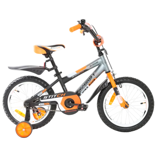 Bicicletă Azimut Stitch 16" 16" Oțel/ Orange Black photo 1 Bicicletă Azimut Stitch 16" 16" Oțel/ Orange Black photo 1