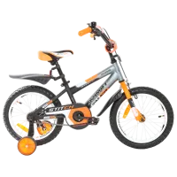 Велосипед Azimut Stitch 16" 16" Сталь/ Оранжевый Черный