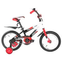 Велосипед Azimut Stitch 14" 14" Сталь/ Красный Белый