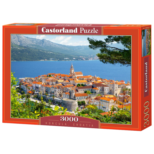 Puzzle 2D Castorland Korcula, Croația 9+/ Numărul de piese: 3000 photo 1