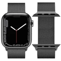 Ремешок Apple Watch WA03 Simple beauty series Металл/
38, 40, 41 мм / Черный 