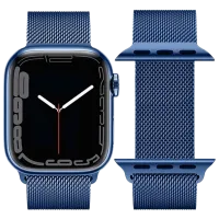 Ремешок Apple Watch WA03 Simple beauty series Металл/
42 / 44 / 45 / 49 мм / Синий 