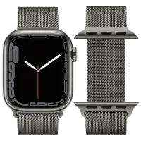 Ремешок Apple Watch WA03 Simple beauty series Металл/
42 / 44 / 45 / 49 мм / Графит 