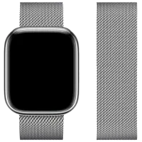 Ремешок Apple Watch WA03 Simple beauty series Металл/
38, 40, 41 мм / Серебряный 