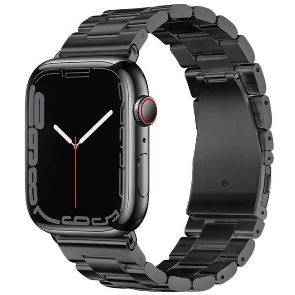 Curelușă Apple Watch WA10 Grand series three-bead Metal/
42 / 44 / 45 / 49 mm / Black  photo 1 Curelușă Apple Watch WA10 Grand series three-bead Metal/
42 / 44 / 45 / 49 mm / Black  photo 1