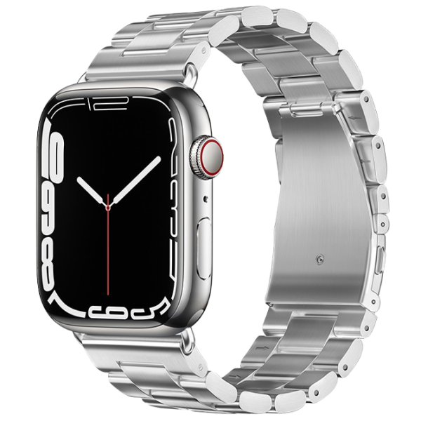 Curelușă Apple Watch WA10 Grand series three-bead Metal/
42 / 44 / 45 / 49 mm / Silver  photo 1 Curelușă Apple Watch WA10 Grand series three-bead Metal/
42 / 44 / 45 / 49 mm / Silver  photo 1