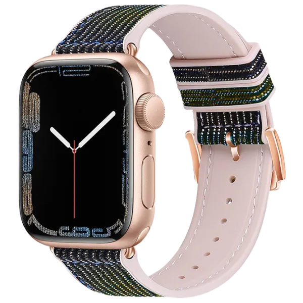 Curelușă Apple Watch WA11 Diamond series double-section Silicon/
42, 44, 45, 49 mm / Black Gold blue photo 1 Curelușă Apple Watch WA11 Diamond series double-section Silicon/
42, 44, 45, 49 mm / Black Gold blue photo 1