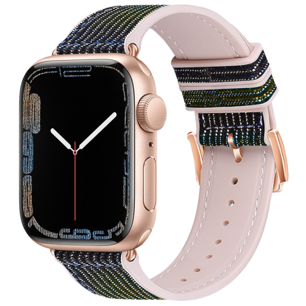 Curelușă Apple Watch WA11 Diamond series double-section Silicon/
42, 44, 45, 49 mm / Black Gold blue photo 1 Curelușă Apple Watch WA11 Diamond series double-section Silicon/
42, 44, 45, 49 mm / Black Gold blue photo 1