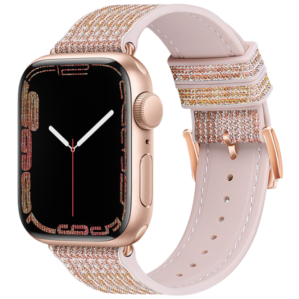 Ремешок Apple Watch WA11 Diamond series double-section Силикон/
42, 44, 45, 49 мм / Розовый Gold red photo 1 Ремешок Apple Watch WA11 Diamond series double-section Силикон/
42, 44, 45, 49 мм / Розовый Gold red photo 1