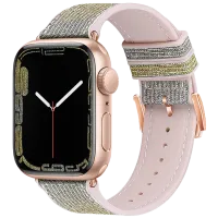 Ремешок Apple Watch WA11 Diamond series double-section Силикон/
38, 40, 41 мм / Розовый Silver yellow