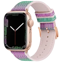 Ремешок Apple Watch WA11 Diamond series double-section Силикон/
42, 44, 45, 49 мм / Розовый Purple green