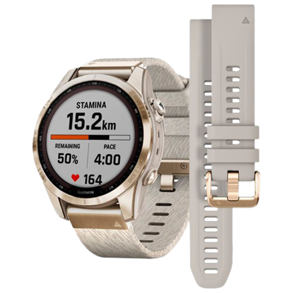 Умные часы Garmin Fenix 7s Sapphire Solar 1.3"/ 010-02539-39/ Серый Светло золотистый photo 1