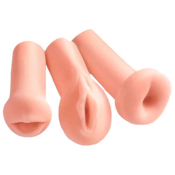 Мастурбатор Pipedream Extreme All 3 Holes Бежевый photo 1 Мастурбатор Pipedream Extreme All 3 Holes Бежевый photo 1