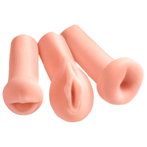 Мастурбатор Pipedream Extreme All 3 Holes Бежевый photo 1 Мастурбатор Pipedream Extreme All 3 Holes Бежевый photo 1