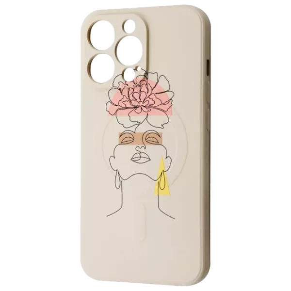Husă pentru smartphone Apple iPhone 13 Pro Max WAVE/ Back/ TPU/ Girl Beige photo 1