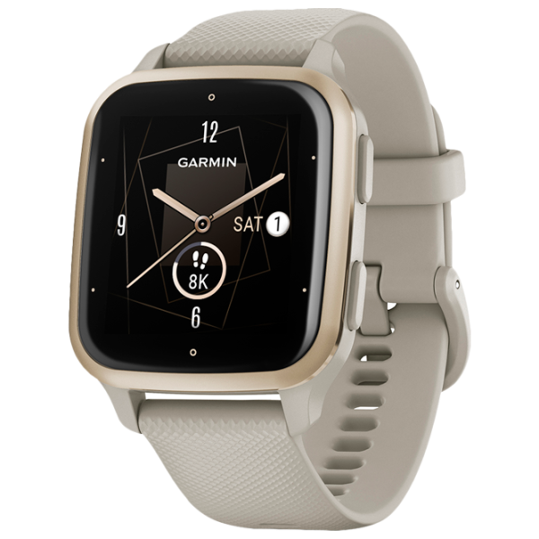 Ceas inteligent Garmin Venu Sq 2 – Music Edition 1.41"/ 010-02700-12/ Cream Gold Gray photo 1
