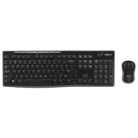 Клавиатура и Мышь Logitech Desktop MK270 Беспроводные/ Черный