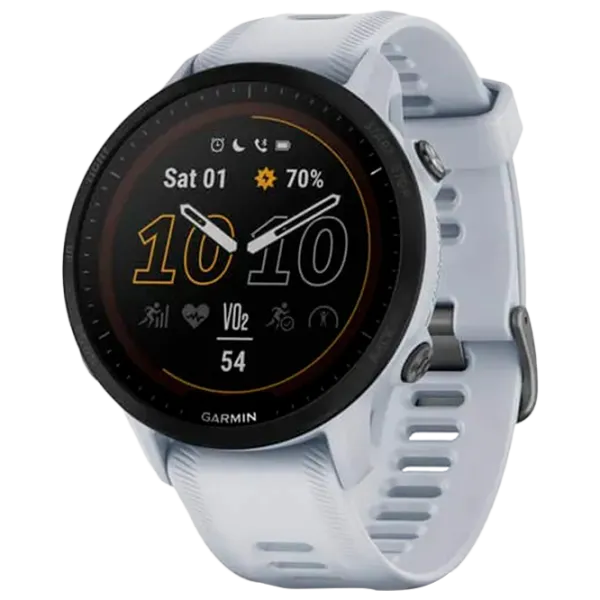 Ceas inteligent Garmin Forerunner 955 Solar 1.3"/ 010-02638-21/ Whitestone White photo 1