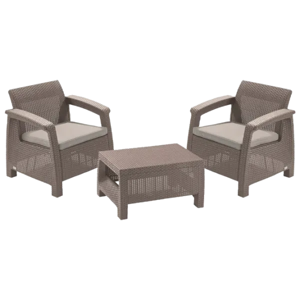 Set mobilă terasă Keter Corfu Weekend Plastic/ Plastic/ Plastic/ Cappucino photo 1