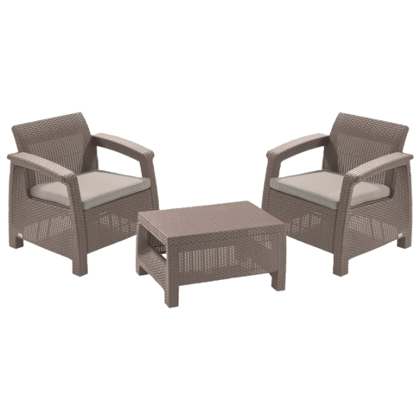 Set mobilă terasă Keter Corfu Weekend Plastic/ Plastic/ Plastic/ Cappucino photo 1