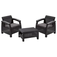 Set mobilă terasă Keter Corfu Weekend Plastic/ Plastic/ Plastic/ Graphite