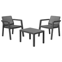 Набор мебели для террасы Keter Emily Balcony Пластик/ Пластик/ Пластик/ Графитовый