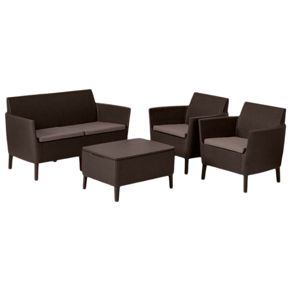 Set mobilă terasă Keter Salemo Plastic/ Plastic/ Plastic/ Brown photo 1